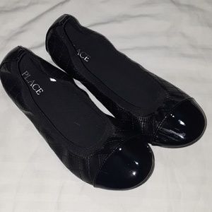 Girl's Black Flats